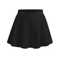 thumbnail image 4 of Hurxie Girls Tennis Skirt with Pockets Athletic Skort Inner Shorts for Golf Running Sports Black,14-15Years, 4 of 7