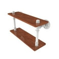 thumbnail image 7 of Pipeline Collection Ironwood Double Shelf - Satin Nickel / 16 Inch, 7 of 7