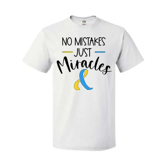Inktastic No Mistakes, Just Miracles Down Syndrome Awareness T-Shirt