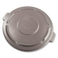 thumbnail image 3 of Round Flat Top Lid, For 32 Gal Round Brute Containers, 22.25" Diameter, Gray | Bundle of 2 Each, 3 of 4
