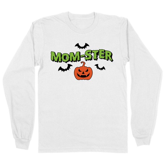 Momster Long Sleeve Shirt Unisex Large White
