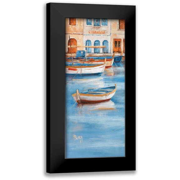 Burgy 8x14 Black Modern Framed Museum Art Print Titled - View on water I