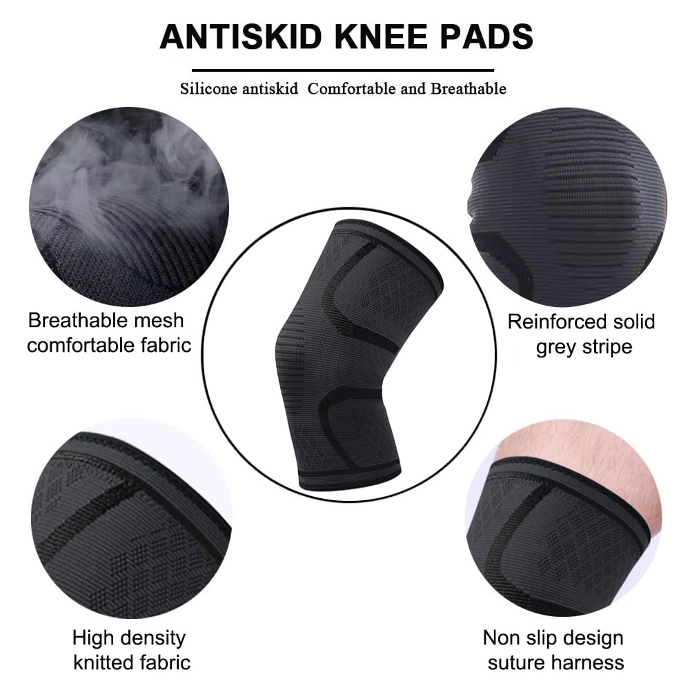 Knee Brace, Knee Compression Sleeve Support for Men and Women, Knee Pads for Running