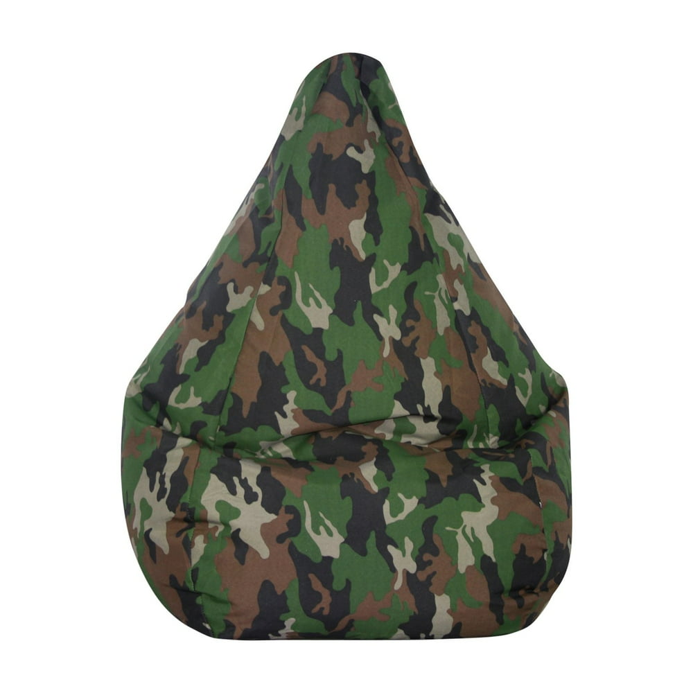 Bean Bag Factory Large Green Camouflage Bean Bag