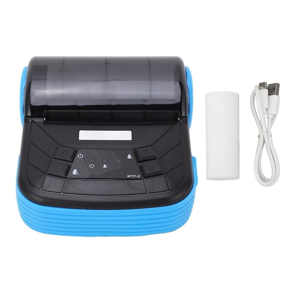 Mini impresora térmica Bluetooth inalámbrica portátil de 80 mm para recibos, tickets, facturas, POS