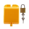 thumbnail image 1 of DYNWAVECA Verrou de Robinet d'Eau, Housse de Protection, Cadenas de Protection, Robinet Extérieur pour Champs Extérieurs, Jaune, 1 of 10