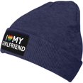thumbnail image 2 of I Love My Girlfriend LGBT Gay Pride-Rainbow-Gift Men Beanie Hats Women Winter Hats for Men Knit Skull Caps Cool Hats, 2 of 8