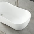 thumbnail image 2 of Ove Decors Isaac 58 in White Seamless Acrylic Freestanding Slipper Bathtub, 2 of 19