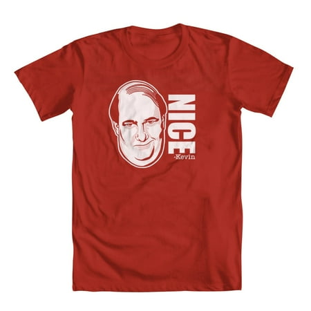 GEEK TEEZ Kevin Nice Original Artwork Inspired by The Office Youth Boys T-shirt Red Small