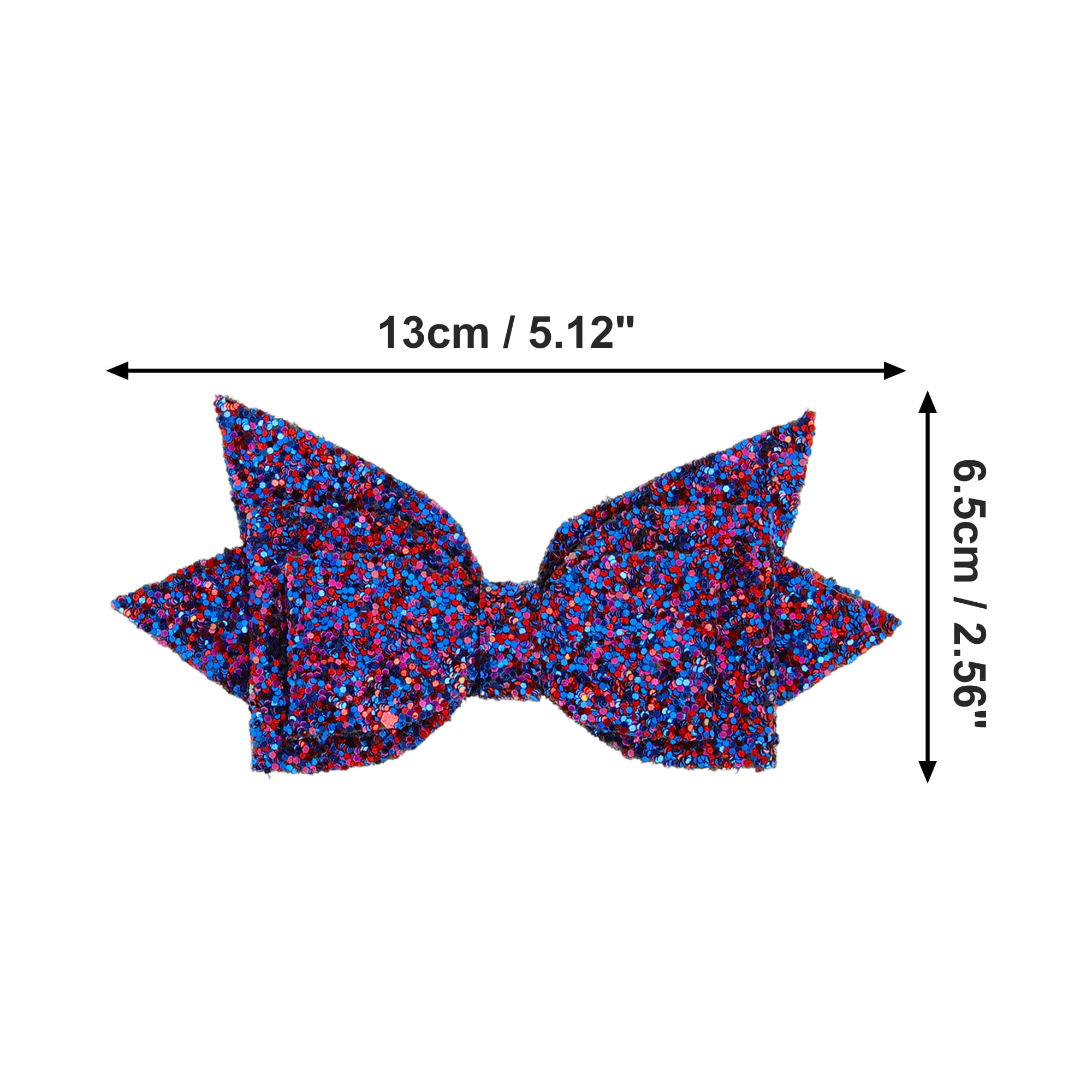 Unique Bargains 1Pc Shiny Bow Home Decoration Drinkware Accessory Black Purple