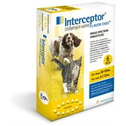 Interceptor 26-50 lbs Chewable Tablet - 6 Count