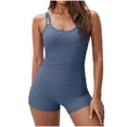 thumbnail image 3 of QIUOMBBP 2 Piece Swimsuit for Women Tummy Control Tankini Top with Swim Shorts Modest Beach Vacation Bathing Suit Gray L, 3 of 8