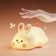 thumbnail image 1 of 1 pc Rabbit Baby Night Light, USB Rechargeable Bedside Lamp with T, 1 of 5