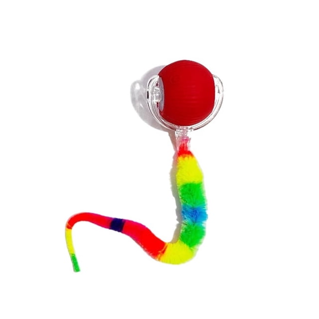 Interactive Cat Toy Ball, Upgraded Interactive Electric Rolling Ball with Teasing Tail, Moving Cat Toy