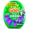 Gain Flings Laundry Detergent Soap Pacs, 4-in-1 Oxi Boost and Febreze, Moonlight Breeze Scent, 102 Count
