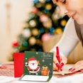 thumbnail image 3 of LHWEN 3D Greeting Card Creative Christmas Message Card Holiday Greeting Card Snowman Bear Design Christmas Card Space for Personal Messages -Up Card for Family Friends Festive Wishes, 3 of 5
