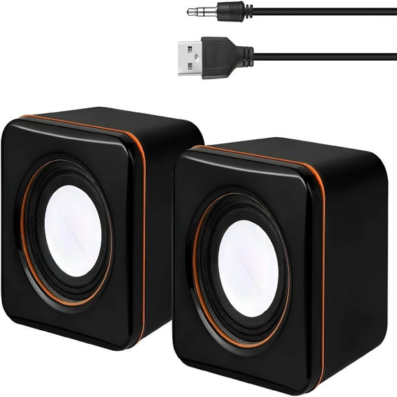 GJX USB Computer Speakers, Small Speakers for Laptop Desktop Netbook & PC