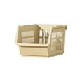 thumbnail image 3 of 3 Piece Rolling Kitchen Storage Basket Organizer - ABS Stackable Drainer Shelves with Wheels for Pantry/Toy/Vegetable Organization, 3 of 8
