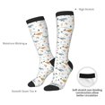 thumbnail image 4 of Naloa Sea Creatures Thigh High Socks Extra Long Stretchy Sock Women Over Knee High Opaque Stocking Daily Wear, 4 of 6