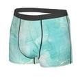 thumbnail image 2 of Wukai Blue Marble Print Men’s Underwear Breathable Boxer Briefs,&nbsp;Moisture Wicking & Breathable-Large, 2 of 7