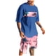 thumbnail image 1 of Blusa de Manga Corta Cuello Redondo Impresión Deportiva Camisa de Ajuste Delgado Poliéster Elástico Cintura Superior para los Hombres, Blusa Casual para el Uso Diario de Verano, 1 of 5