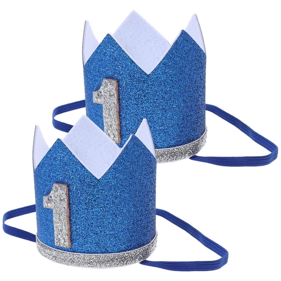 GOOHOCHY Baby Birthday Crown with Felt Material for Photo Props and Decor Lightweight Comfortable to Wear Fits Most Babies