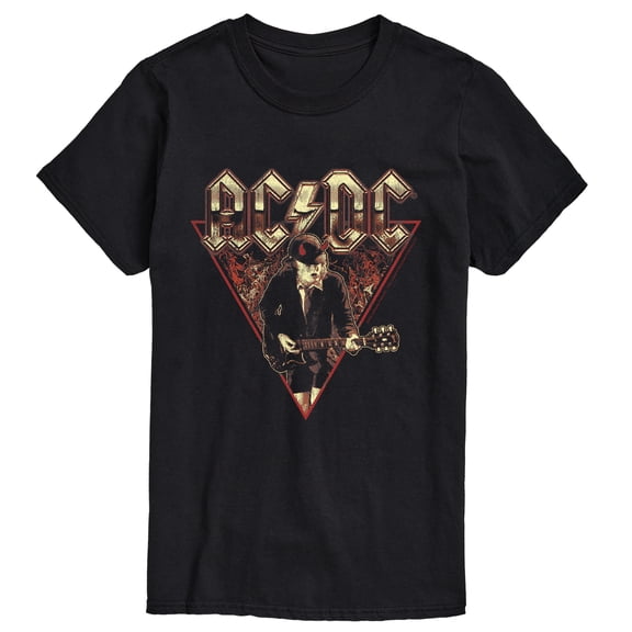 AC/DC - Angus Flames - Men's Short Sleeve Graphic T-Shirt