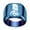 Blue, variant on Men's Stainless Steel Square Vintage Animal Domineering Horse Punk Ring Gold Size 11
