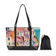thumbnail image 7 of FORMRS Canvas Laptop Tote Bag for Women with 15.6" Computer Compartments Shoulder Handbag, Abstract Painting, 7 of 7