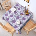 thumbnail image 3 of 42x42 Inch Waterproof Square Tablecloth, Thickened Polyester Table Cover for Dining & Parties, Floral Print, 3 of 6