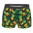 thumbnail image 4 of Goofa Pineapples with Palm Leaves Printed Men's Boxer Briefs Underwear, Moisture-Wicking Underwear, Trunk,Soft and Breathable Cotton Underwear-Large, 4 of 9