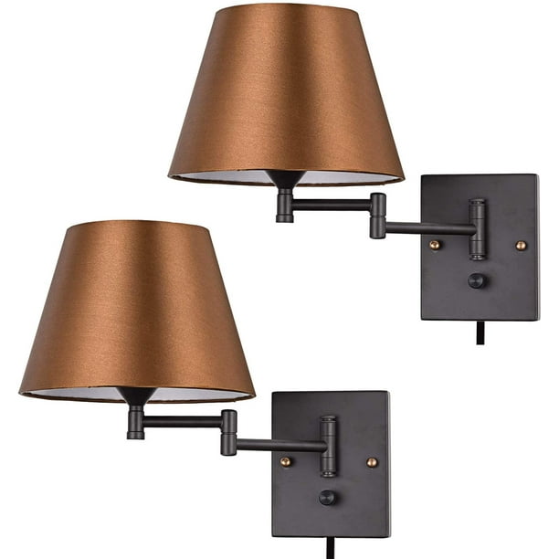 Pauwer Plug In Wall Sconce Set Of 2 Swing Arm Lamp With Cord And Fabric Shade Light Fixtures For Hallway Bedroom Living Room Coffee Com - Wall Sconce With Cord And Plug Pauwer Plug In Wall Sconce Set Of 2 Swing Arm Lamp With Cord And Fabric Shade Light Fixtures For Hallway Bedroom Living Room Coffee Com - Wall Sconce With Cord And Plug