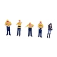 thumbnail image 3 of 5 figuras de personas a escala 1:64, diseño decorativo, colección de decoración de paisajes, escenas en miniatura, modelo de personas pequeñas para conjunto amarillo, 3 of 8