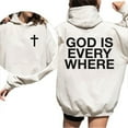 thumbnail image 4 of God Is Everywhere Hoodie – Double Sided Christian Pullover, Faith Based Jesus Hoodie, Religious Gift for Men and Women, 4 of 7