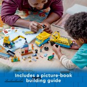LEGO City Construction Trucks and Wrecking Ball Crane Building Toys - Pretend Play Toy & Figures Playset for Boys & Girls, Ages 4+ Gift Idea for Kids - Includes 3 Minifigures and Trucks - 60391