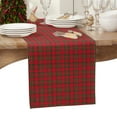 thumbnail image 5 of Christmas, Table Runner Country Rustic Red Green Buffalo Lattice Tablerunners 13 x 120 Inch, Table Decorations Tabletop Scarf for Summer Gathering Holiday Farmhouse Kitchen Dining Decor, 5 of 6