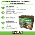 thumbnail image 6 of Harris Coco Coir Coconut Fiber Pith Potting Mix, Expands to 9 gallons - 4 bricks, 6 of 8