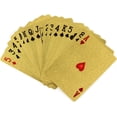 thumbnail image 2 of Msgh Gold Plated Poker Playing Cards For Adult | Set Of 3 - 54 Pcs Playing Cards With Gold Foil Plating | Use For Party & Game With Much Better Look | Plastic Playing Cards, 2 of 2