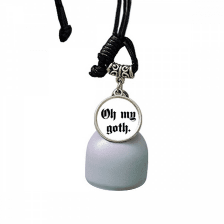 

Exclamation Gothic Alphabet Wind Chimes Bell Car Pendant