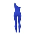 thumbnail image 3 of Aayomet Plus Size Jumpsuits For Women Sleeveless Jumpsuit Sports One-shoulder Summer Women's -lifting Women's Jumpsuit,Blue S, 3 of 3