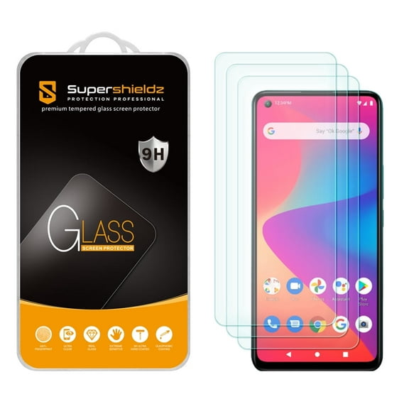 [3-Pack] Supershieldz for BLU G91 Tempered Glass Screen Protector, Anti-Scratch, Anti-Fingerprint, Bubble Free
