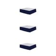 thumbnail image 1 of relayinert Couleur Unie Plissé Lit Jupe Rides Fade Résistant & Bleu Complet 3Set, 1 of 6