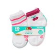 thumbnail image 2 of Fruit of The Loom Baby Girls’ Ankle Socks, 10-Pack, 2 of 6