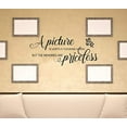 thumbnail image 4 of Picture is Worth Thousand Words, Memories Priceless Family Wall Decals Vinyl Lettering Stickers Quote, 23 X 10 , Black, 4 of 4