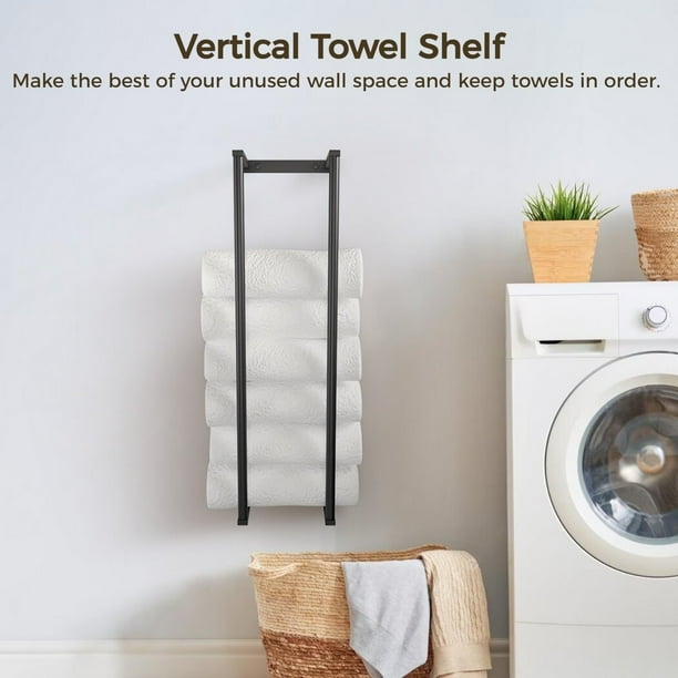 Rolled up towel rack sale