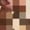 Coffee Brown, variant on Round Neck Batwing Sleeve Dress with Patchwork Detail and Ruched Front