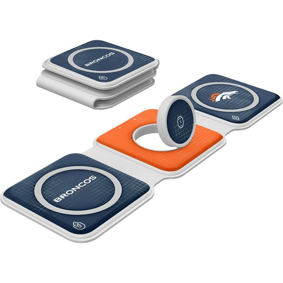 Keyscaper Denver Broncos 3-in-1 Foldable Charger