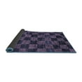 thumbnail image 2 of Ahgly Company Indoor Rectangle Checkered Blue Modern Area Rugs, 2' x 3', 2 of 4