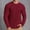 Red, variant on Long Sleeve Shirts For Men Ribbed Pullover Sweater Sim Fits Thermal Top Crew Neck Stretchy Outdoors Top