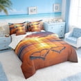 thumbnail image 2 of Manfei Beach Double Heart Sunset Wave Twin Bedding Sets for Kids Boys and Girls, Romantic Coastal Print Bedding Comforter Set, Reversible 7pcs, 2 of 6